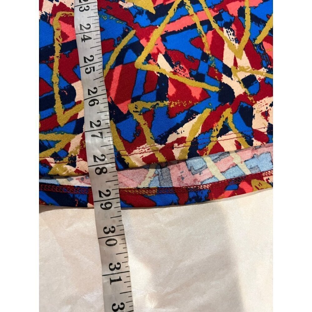 LuLaRoe Perfect T Women's Splattered Blue Shirt - Picture 5 of 5